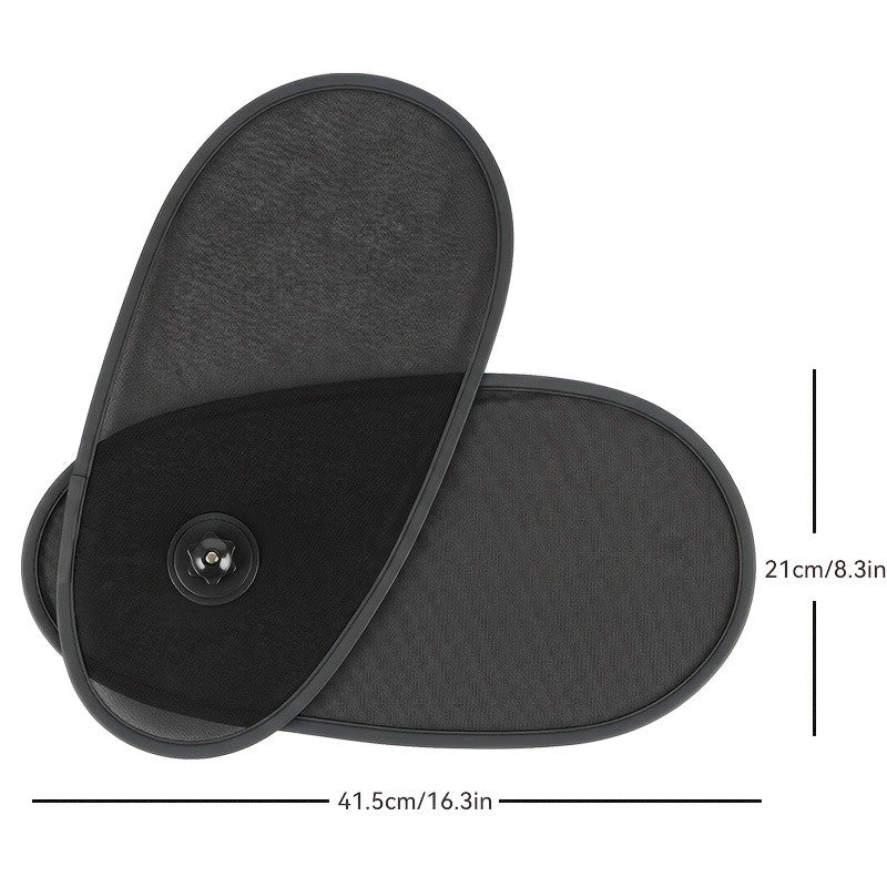 Foldable Car Side Window Sunshades Suction Cup Sun Visors 360° Rotatable Heat AU
