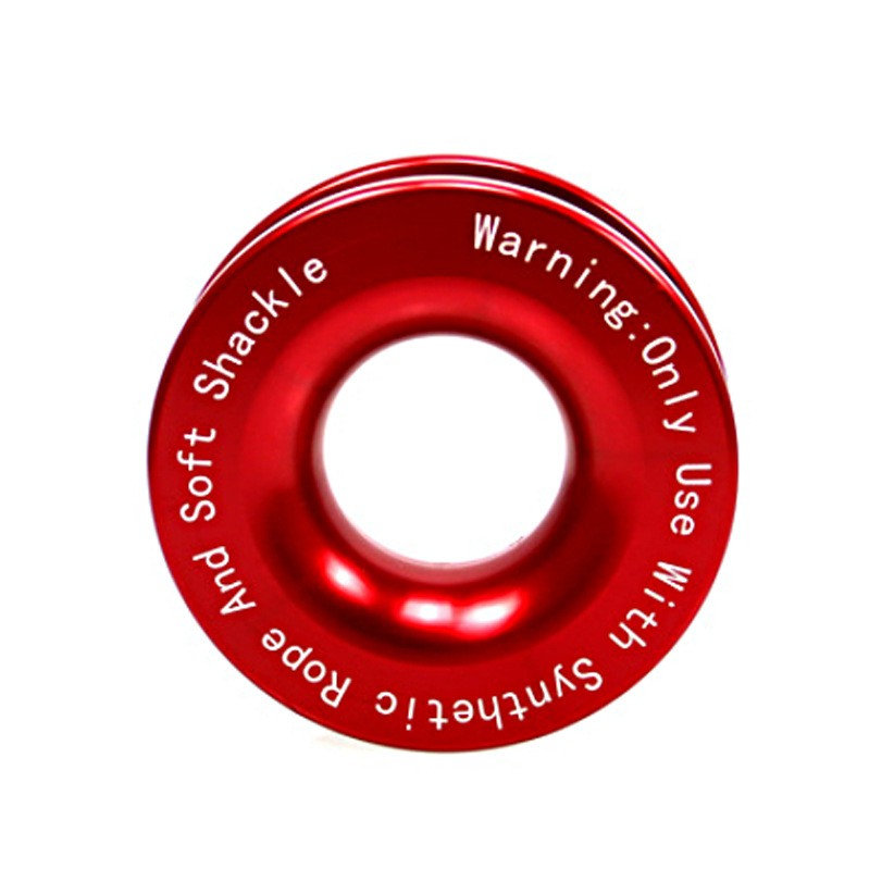 2pcs 41000lbs Recovery Snatch Ring | Aluminum Winch Pulley Block for Soft Shackle
