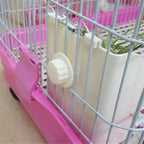 Rabbit Hay Feeder Corner Rack | Small Animal Hay Holder for Guinea Pig Hamster Cage