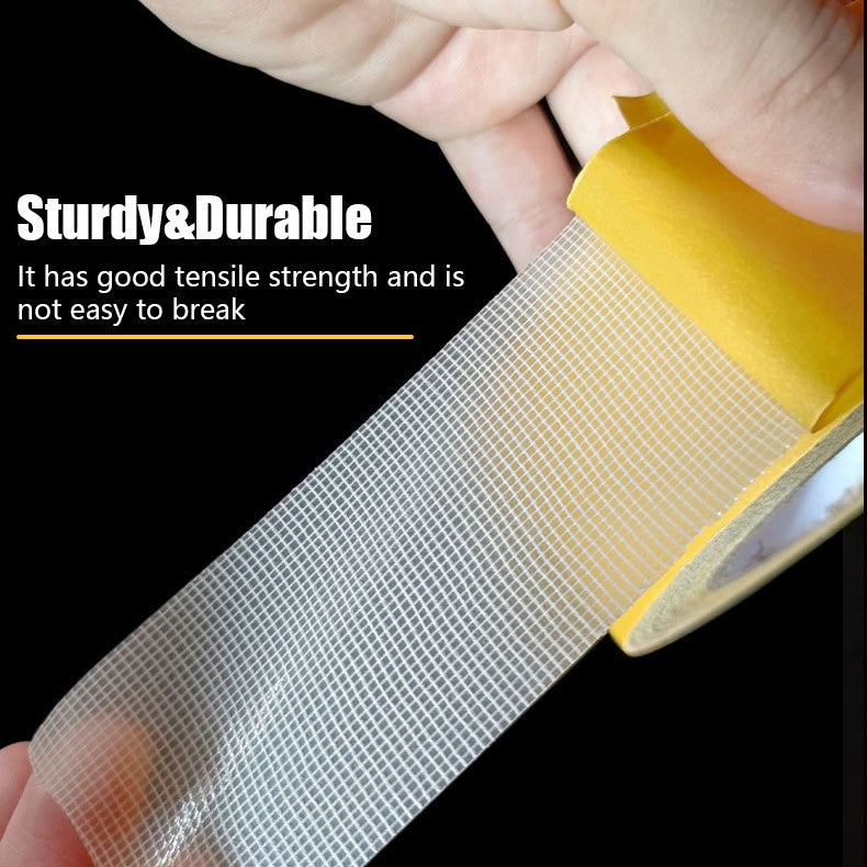 2 Rolls Heavy Duty Double Sided Fabric Tape 2 Inch × 16.4FT Clear Mounting Tape