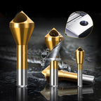 8PCS Chamfer Deburring Drill Bit Set - 90 Degree Countersink Bits for Metal and Rotary Tools