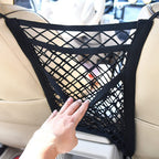 5pcs Car Seat Storage Net Mesh Organizer | Elastic Backseat Barrier Cargo Pocket