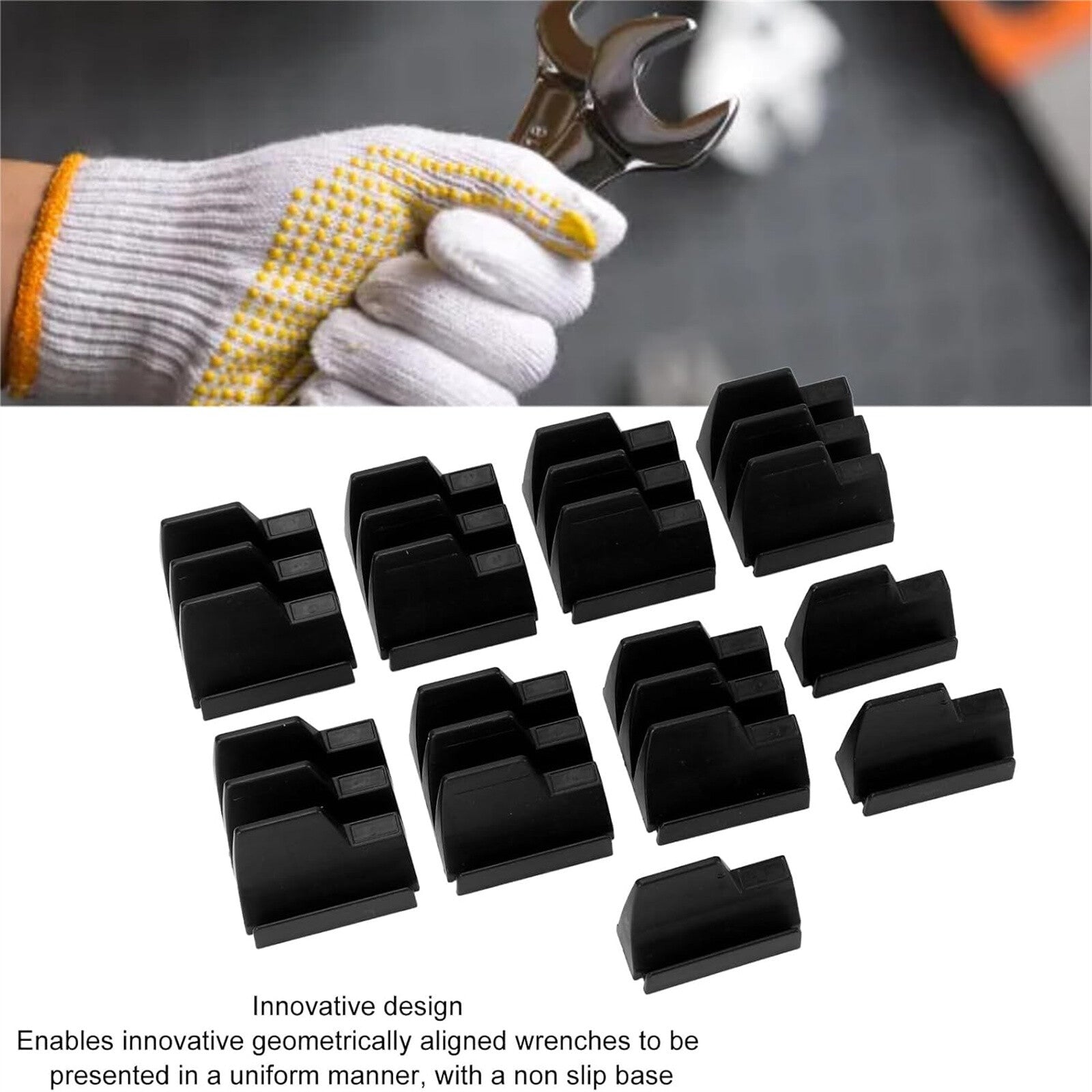 23 Slot Wrench Storage Rack Spanner Organizer Tool Holder Garage Tool Rack