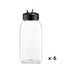 6/12/24/36pcs 100ml Clear Square Spice Jars with Lids | Plastic Herb Seasoning Storage Bottles