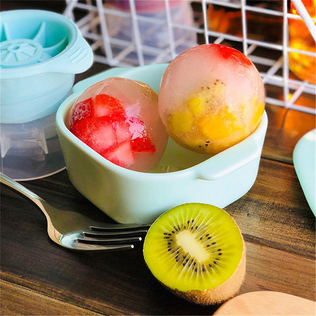 9PCS Whiskey Cocktail Sphere Ice Ball Mold Set - Reusable Round Ice Cube Maker for Drinks