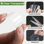 60pcs Double Sided Transparent Adhesive Tape | Strong Wall Mounting Sticky Strips