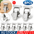 8 X Stainless Steel Clasp Case Clip Loop Suitcase Box Trunk Latch Lock Guitar AU