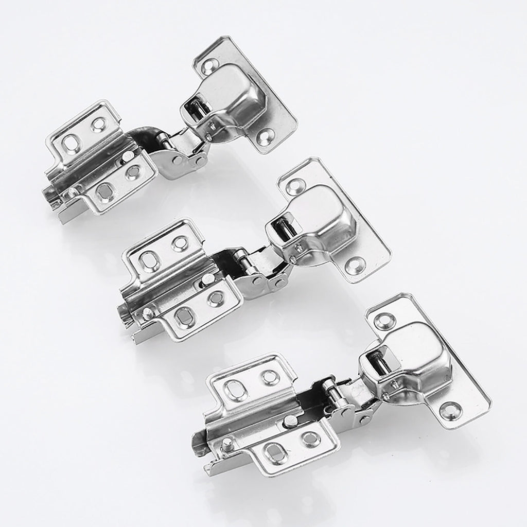10 Set Kitchen Cabinet Door Hinge Repair Kit with Soft Close Hinges and Fixing Plates