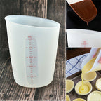 2PCS Silicone Measuring Cup Set 250ml or 500ml - Reusable Resin Glue DIY Mixing Cups