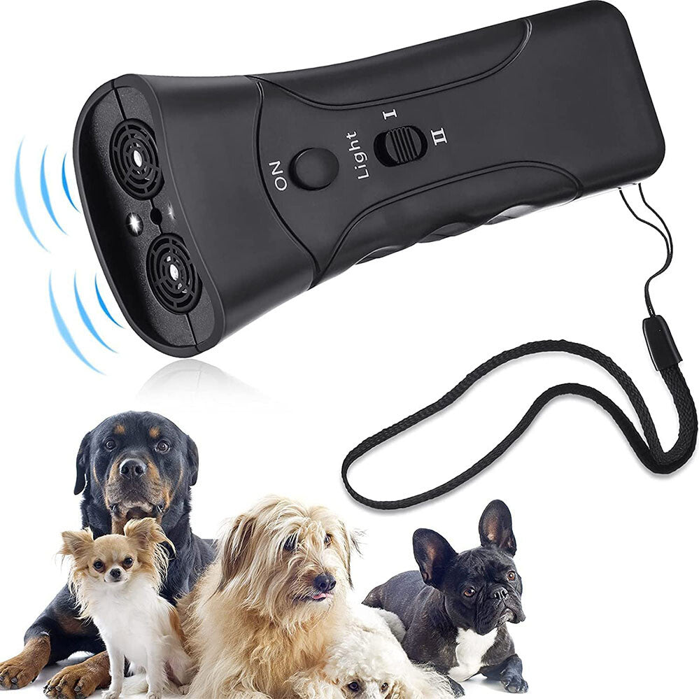 Ultrasonic Dog Bark Control Device Anti Bark Trainer Repeller Portable Training Tool