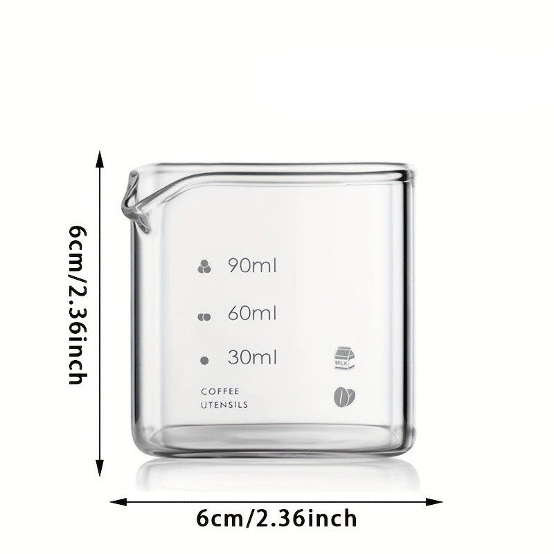 2PCS 500ml Glass Measuring Cups With Handle V-Shaped Spout Kitchen Liquid Beaker