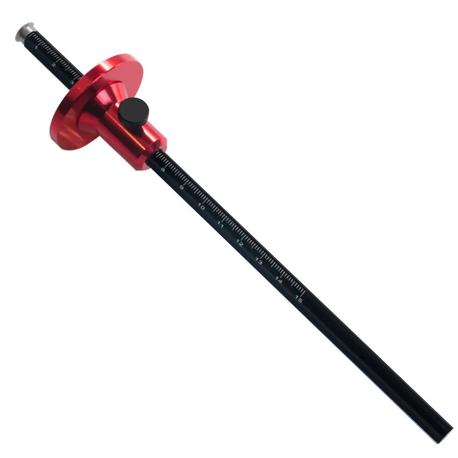 2PCS Woodworking Wheel Marking Gauge Set - Solid Metal Bar Scriber Tool with Metric and Inch Scale