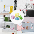 36PCS Sewing Machine Thread Spools with Clear Bobbin Storage Case Multicolor