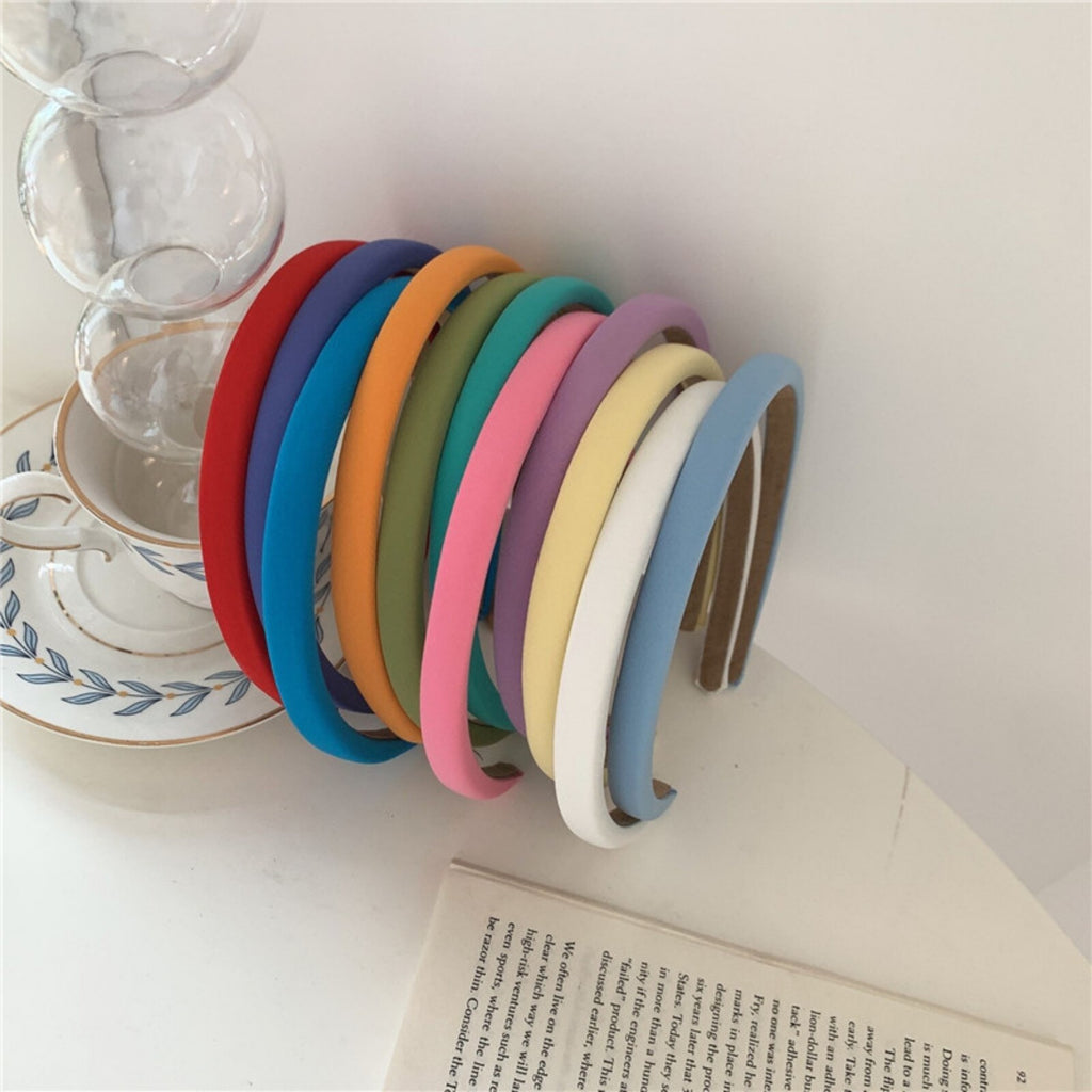68pcs Satin Headbands Set for Women & Girls | 10mm Alice Bands Hair Accessories (Multi-Color)