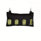 2 Pack Rabbit Hay Feeder Bags - 4 Hole Hanging Hay Feeders for Rabbits and Guinea Pigs