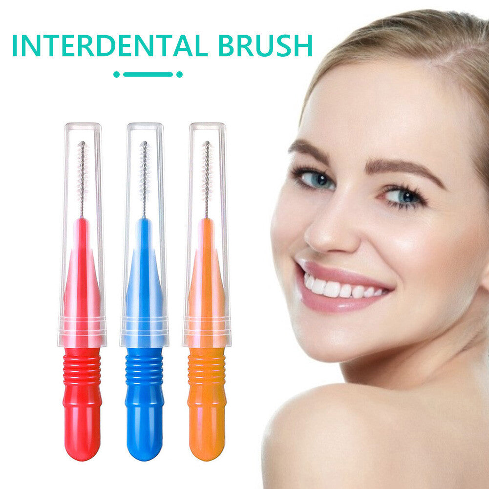 180PCS Interdental Brush Floss Sticks – 3 Size Teeth Cleaning Toothpick Brushes for Oral Care