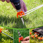 8Pcs Tent Pegs Heavy Duty Screw Steel In Ground Camping Outdoor Stakes Nails