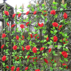 5 Pack 2.4M Artificial Rose Vine Garland – Silk Hanging Floral Ivy for Wedding, Party and Home Decor