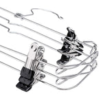 2 Pack 6 Tier Skirt and Pant Hangers with Clips - Space Saving Multi Hangers for Closet Storage