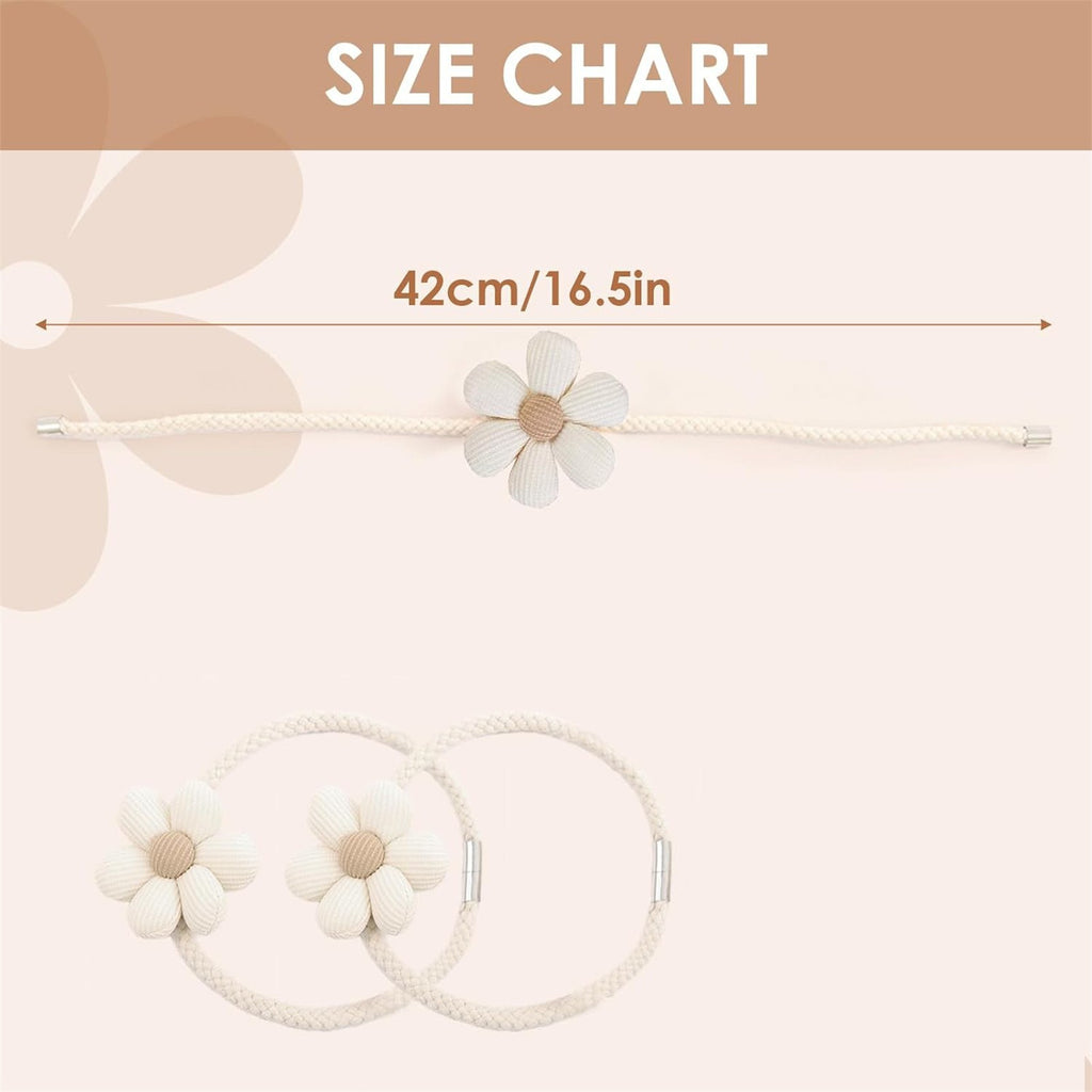 Curtain tieback set contents