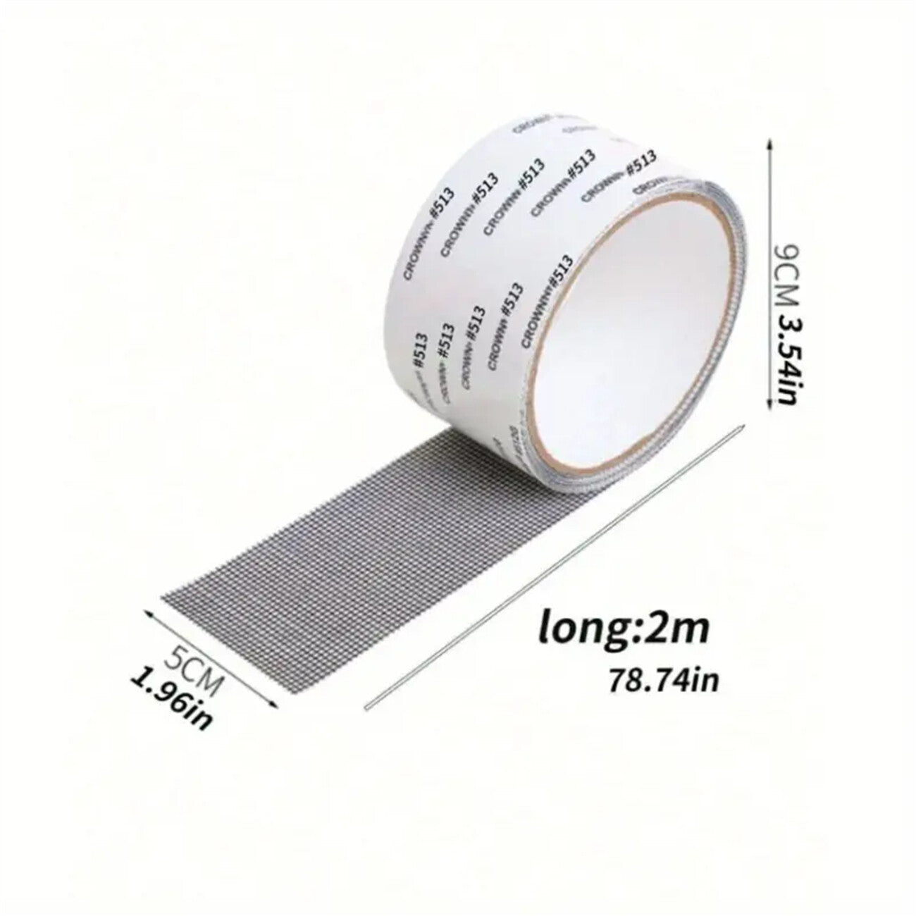 2 Rolls Window Screen Repair Tape Self-Adhesive Fly Screen Patch Door Mesh Fix