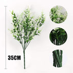30PCS Artificial Lavender Flowers – UV Resistant Outdoor Faux Plants Garden Decor
