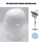 2PCS Foam Mannequin Head Display Stands - Glasses, Caps, Hats and Wig Display Holder