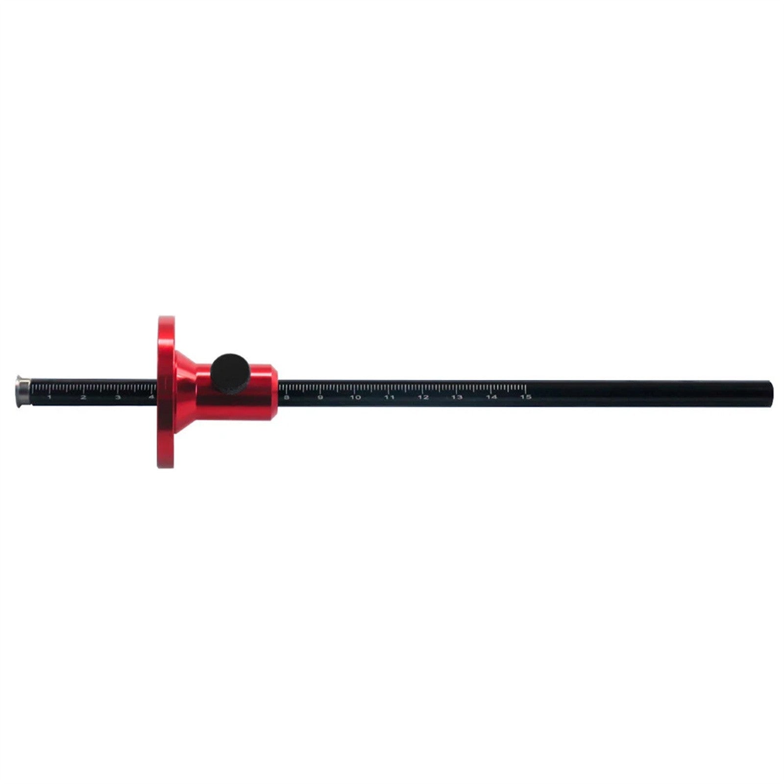 2PCS Woodworking Wheel Marking Gauge Set - Solid Metal Bar Scriber Tool with Metric and Inch Scale