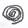 6M Plastic Safety Warning Chain – Black and White Barrier Chain 8mm for Traffic Control and Hazard Areas