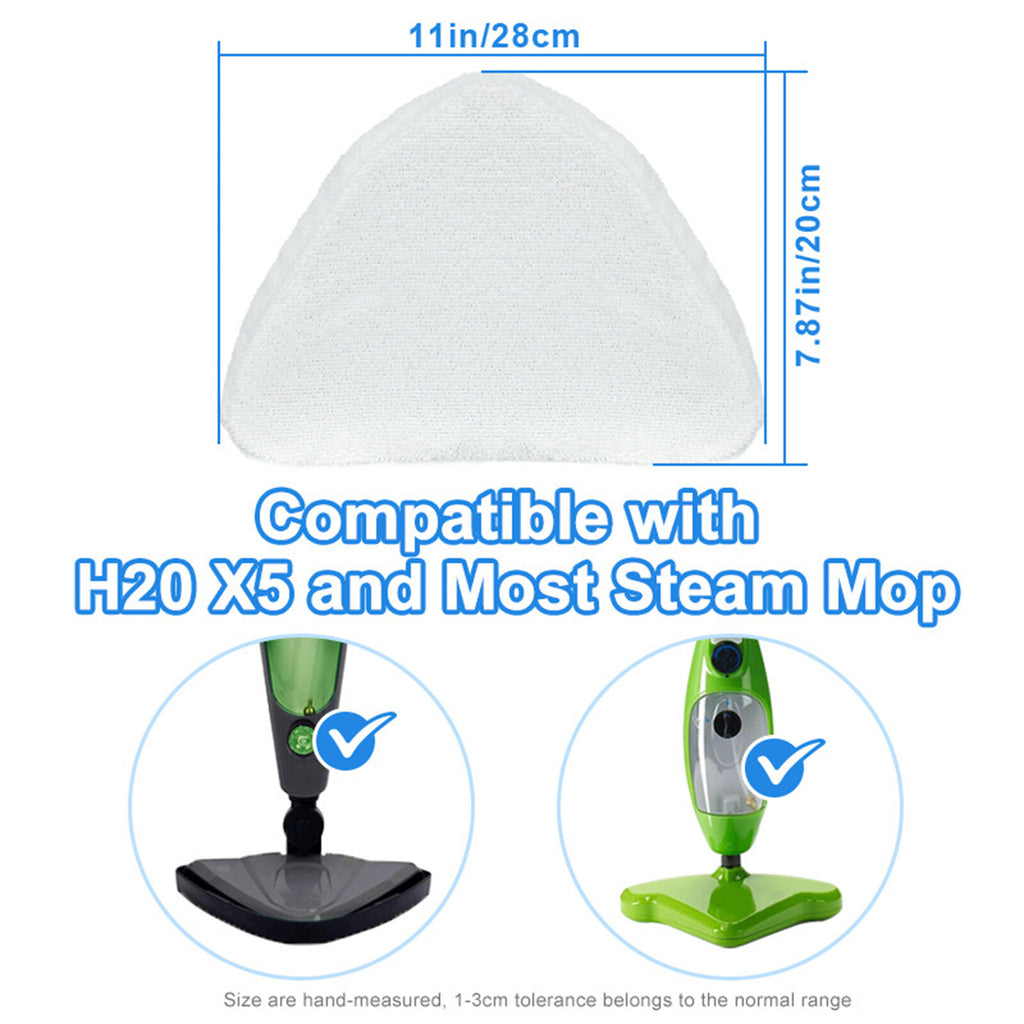 Steam Mop Replacement Pads Microfibre Washable Cleaning Cloths (1–12 Pack)