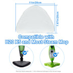 Steam Mop Replacement Pads Microfibre Washable Cleaning Cloths (1–12 Pack)