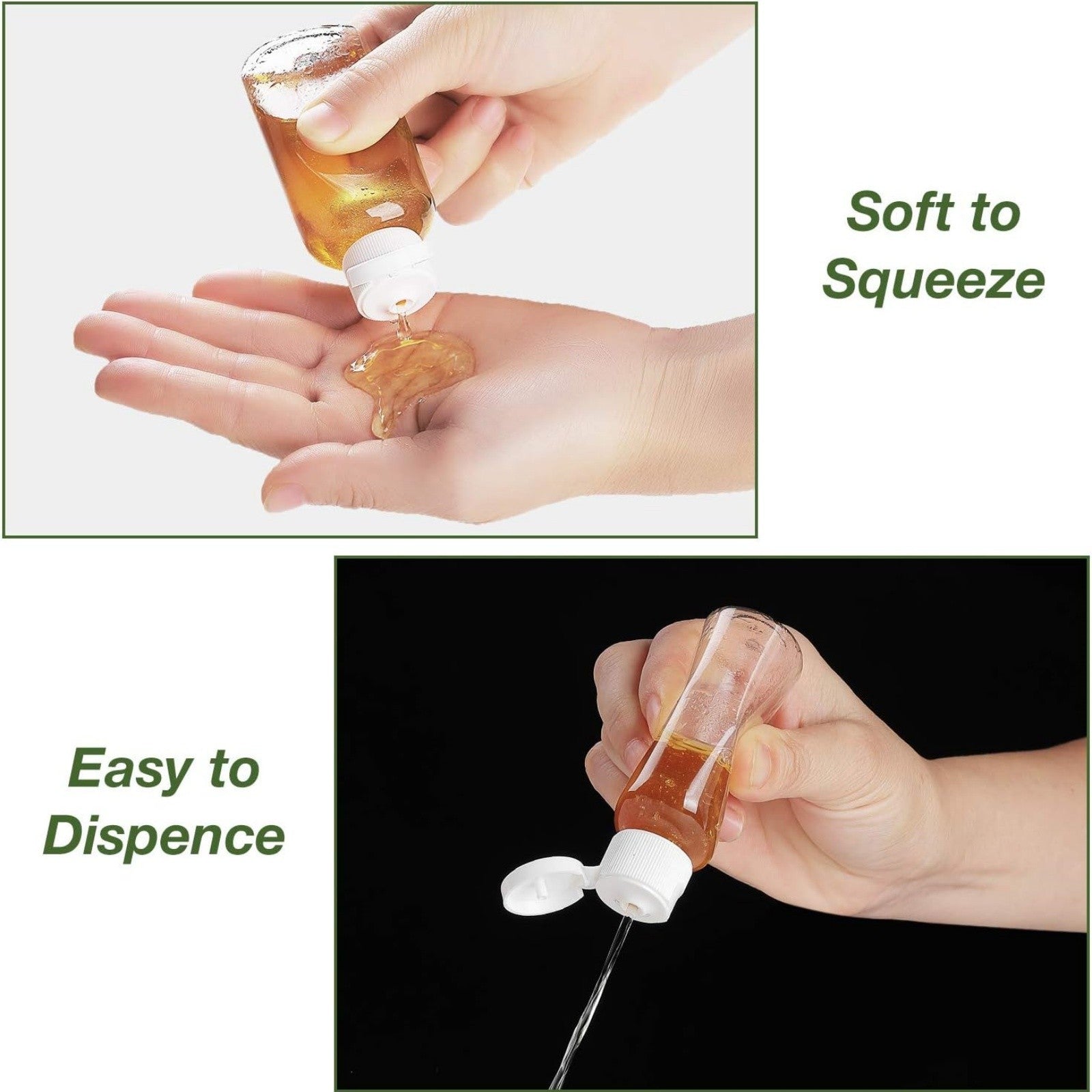 20 Pack 100ml Clear Travel Bottles for Shampoo Lotion and Toiletries