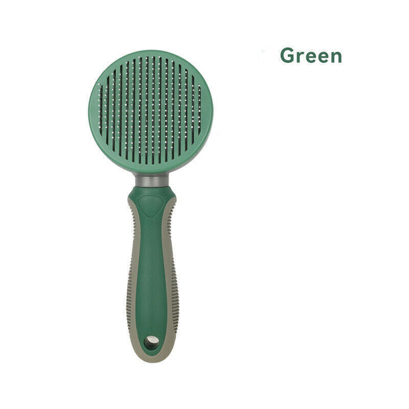 Pet Grooming Brush Self-Cleaning | Dog Cat Deshedding Comb Fur Remover Tool
