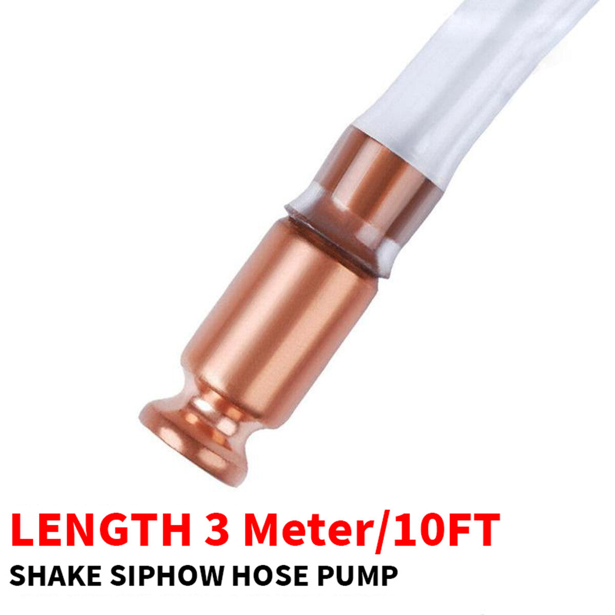 2PCS 3M Self Priming Siphon Hose Fuel Transfer Pump Manual Jiggler Liquid Transfer Hose