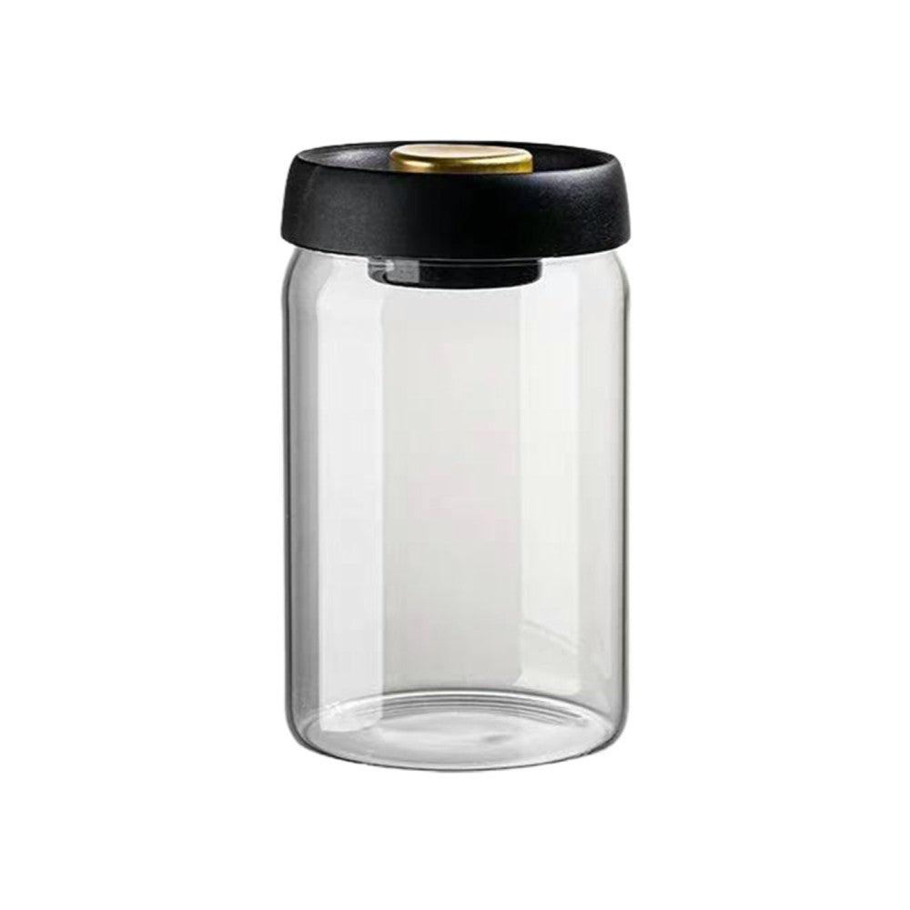 Vacuum Glass Coffee Bean Storage Jar – Airtight Sealed Container 900ml / 1800ml