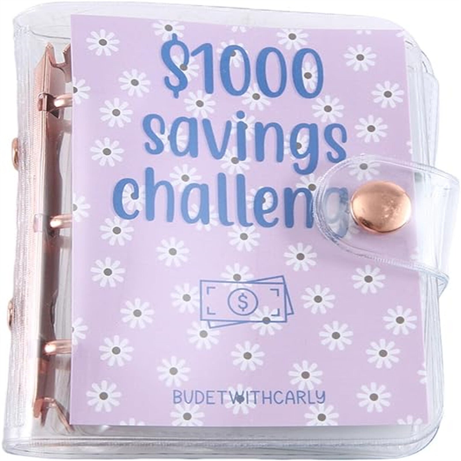 2 Pack Money Saving Challenge Binder – Mini Budget Envelope Savings Book for Cash Budgeting and Financial Goals
