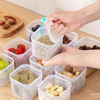 Multifunction Refrigerator Storage Container Set – 6 Small Boxes + 1 Large Fresh Food Organizer