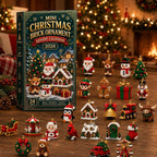 Mini Christmas Brick Ornament Advent Calendar 24 Day Unique Buildable Holiday OD