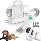 7 IN 1 Pet Grooming Kit Cat Dog Hair Vacuum Remover Dryer Nail Trimmer Low Noise
