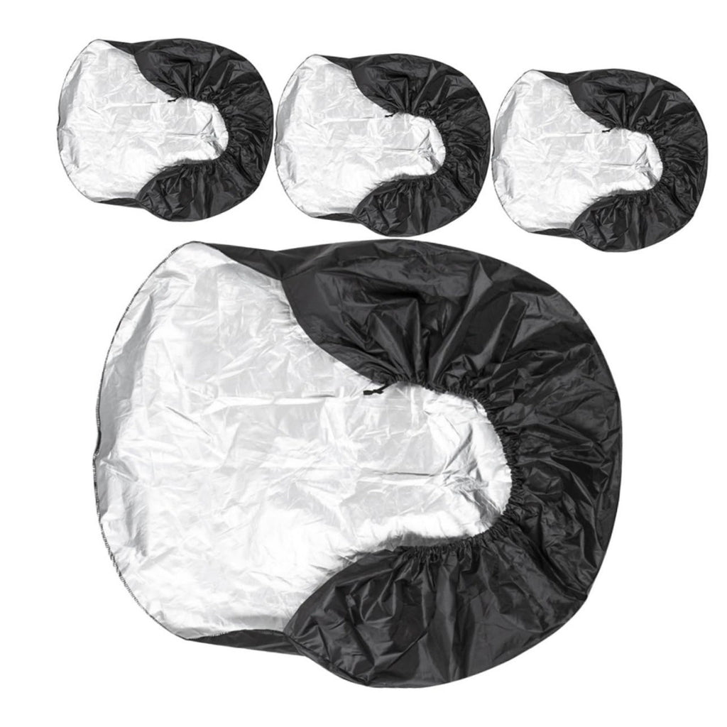 4PCS 29-32 Inch Tire Covers - Weatherproof Spare Wheel Covers for Camping Trailers and Trucks