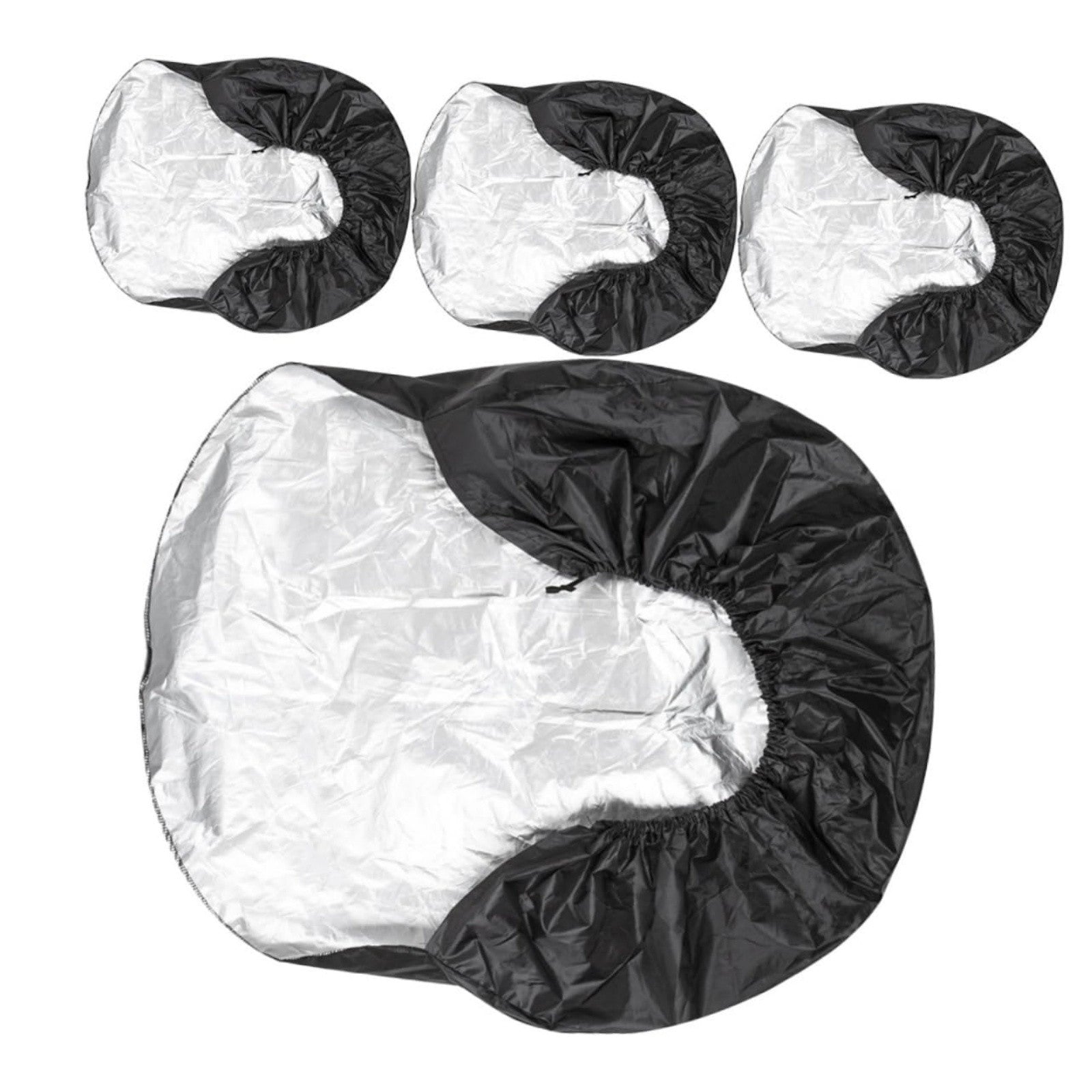 4PCS 29-32 Inch Tire Covers - Weatherproof Spare Wheel Covers for Camping Trailers and Trucks