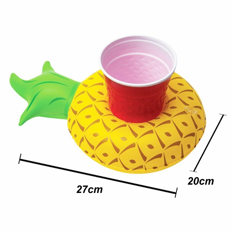 Inflatable Pool Drink Holder – Floating Cup Can Beer Holder for Pool, Beach & Bath Party