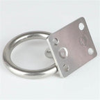 4PCS Stainless Steel 304 Pad Eye Plate Square Eyelet Marine Shade Sail Mounting Kit