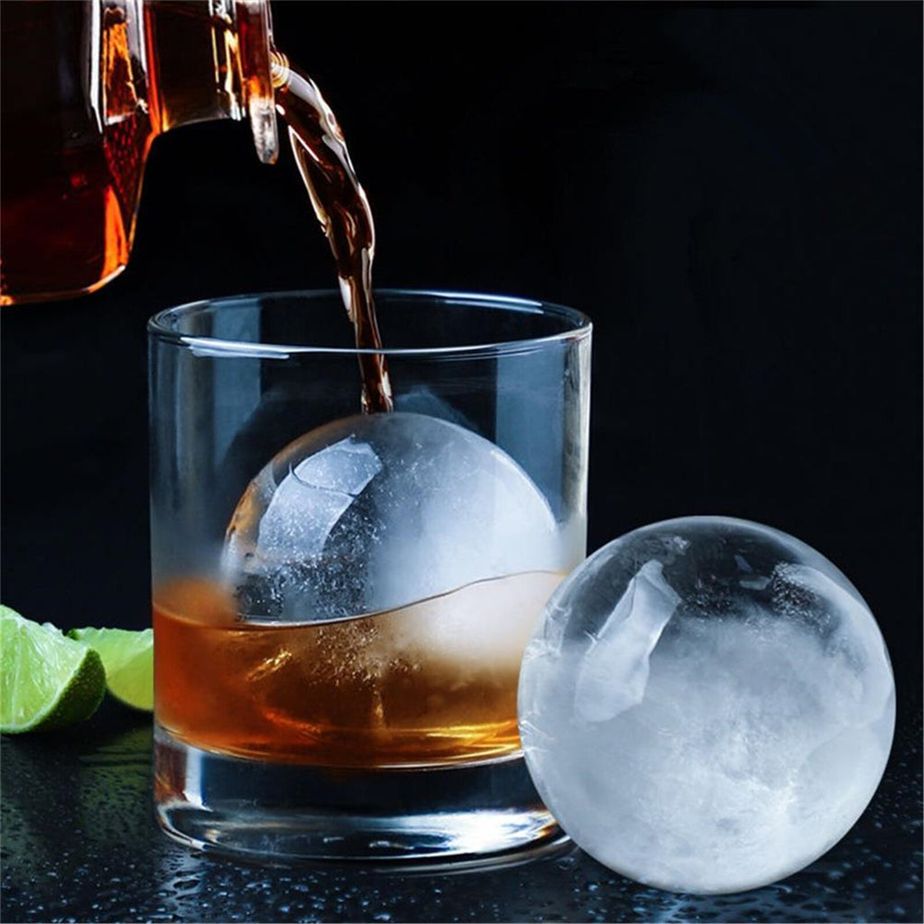 9PCS Whiskey Cocktail Sphere Ice Ball Mold Set - Reusable Round Ice Cube Maker for Drinks
