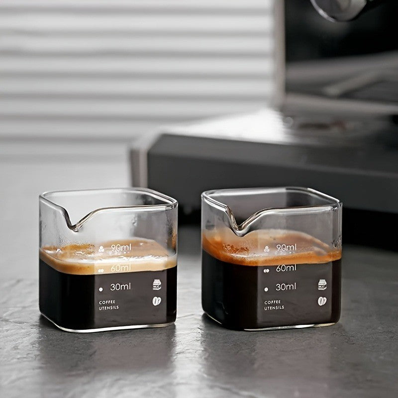2PCS 500ml Glass Measuring Cups With Handle V-Shaped Spout Kitchen Liquid Beaker