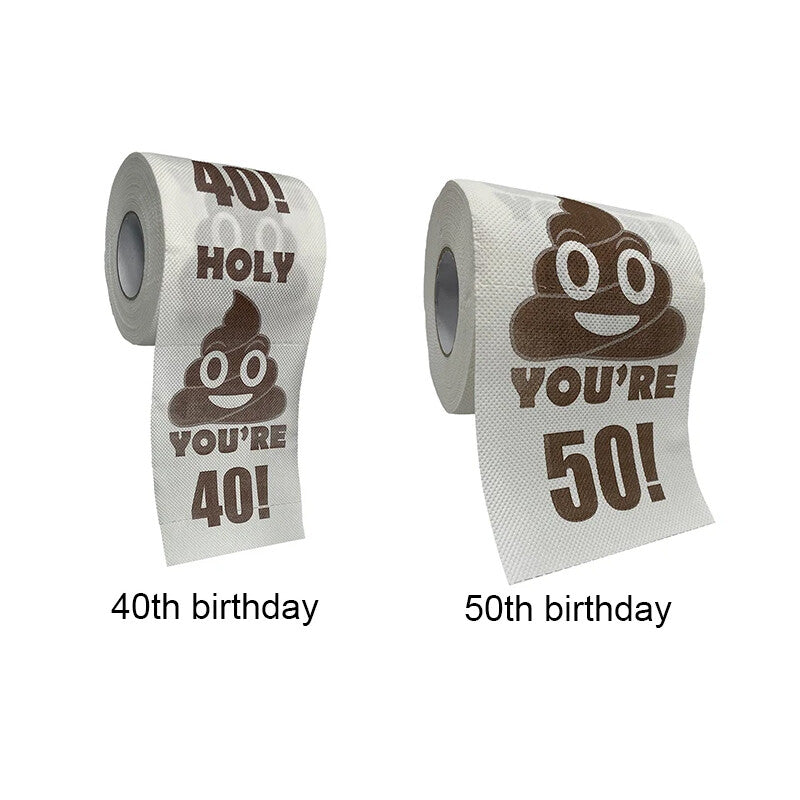 Prank Funny Toilet Paper Roll Birthday Decoration Birthday Gifts Women Men Gift