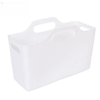 3PCS Plastic Storage Basket with Handle – Multi-Purpose Cosmetic & Household Organizer