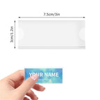 10/20/50/100Pcs Clear Acrylic Name Badge Card Holders With Blank Inserts Paper