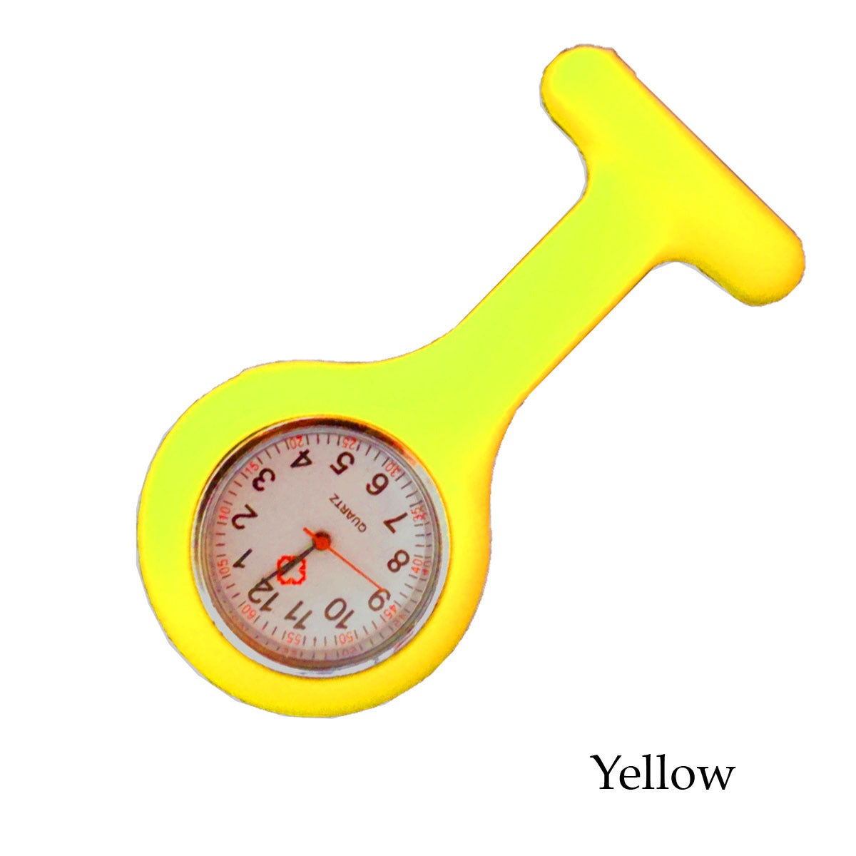 Silicone Nurse Fob Watch – Clip-On Brooch Medical Pocket Quartz Watch