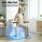 Toilet Support Frame Safety Grab Rail with Storage Basket Non-Slip Toilet Aid for Elderly & Disabled